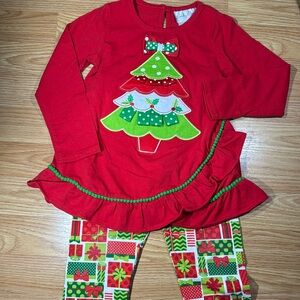 Like new 2 pc Emily Rose Christmas set with Christmas Tree Sz 4